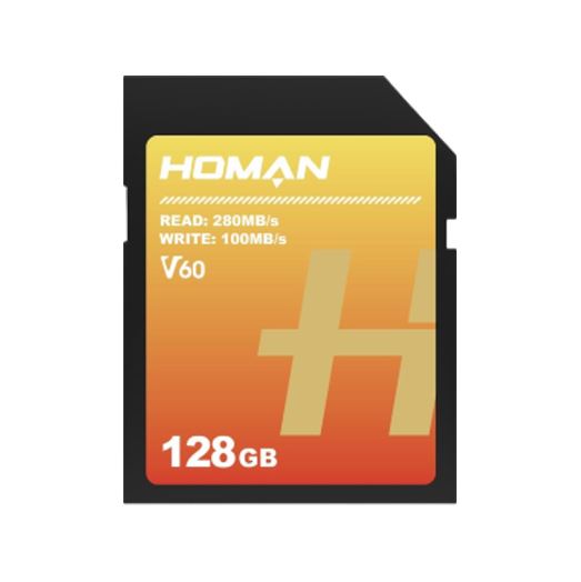 Homan Scheda SD 128GB V60 UHS-II R 280MB/s W 100MB/s Homan Scheda SD 128GB V60 UHS-II R 280MB/s W 100MB/s